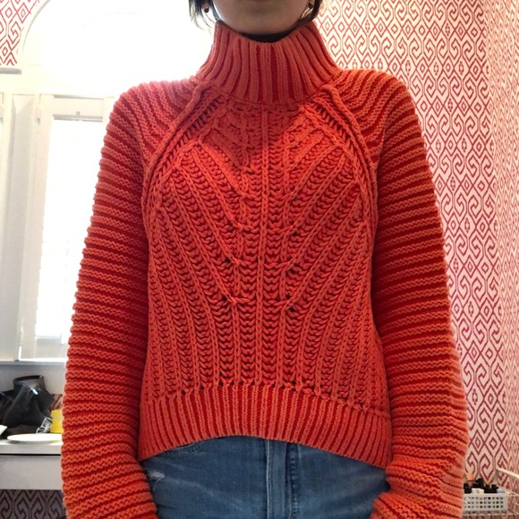 Free People Orange Sweater - Picture 3 of 5